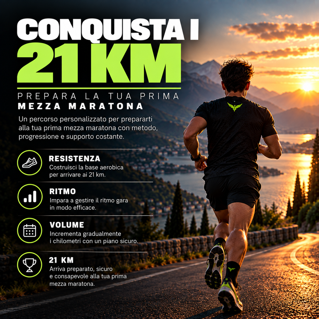 CONQUISTA I 21 KM — PREPARA LA TUA PRIMA MEZZA MARATONA